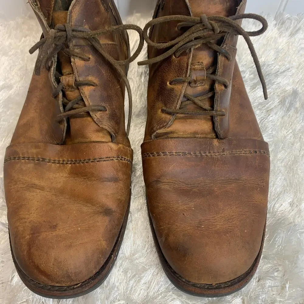 Timberland Brown Leather Boots Sz 11.5M Chukka Style 37500 6828